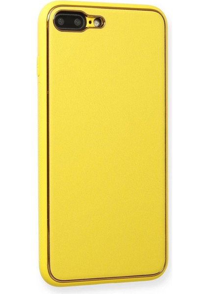 Iphone 7 Plus Kılıf Coco Deri Silikon Kapak - Sarı fiyatları