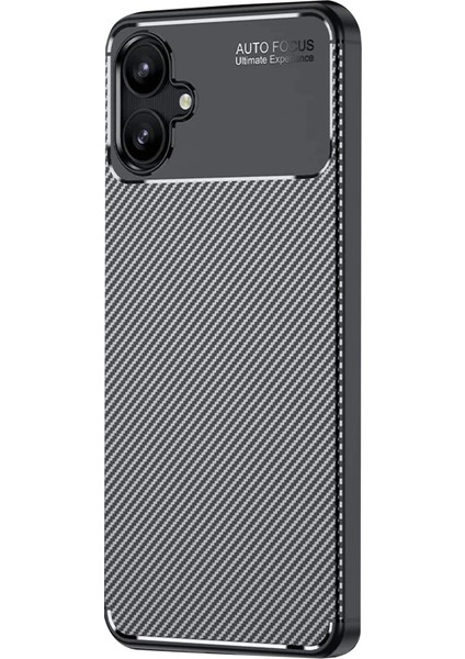 Samsung Galaxy A06 Kılıf Auto Focus Karbon Kapak - Siyah fiyatları