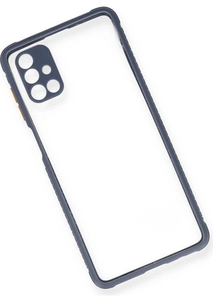 Samsung Galaxy M51 Kılıf Miami Şeffaf Silikon - Gri modelleri