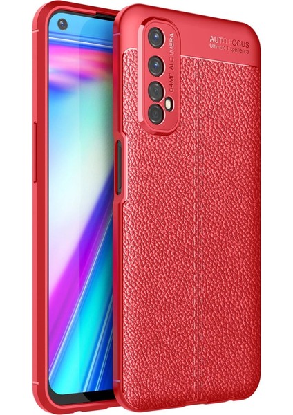Realme 7 Kılıf Auto Focus Kapak - Kırmızı