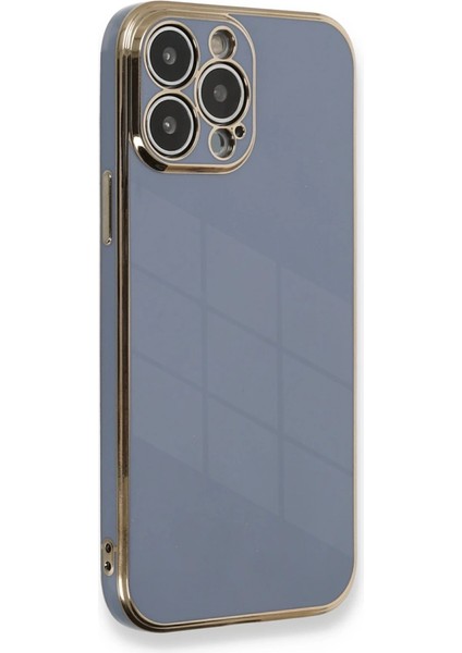 Iphone 13 Pro Kılıf Volet Silikon - Mavi