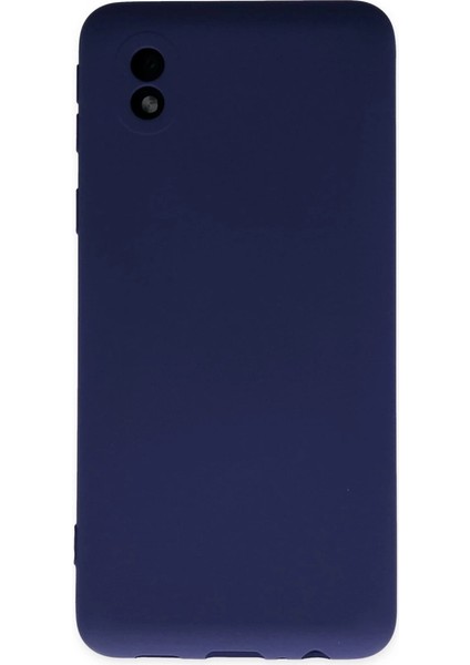 Samsung Galaxy A01 Core Kılıf Nano Içi Kadife Silikon - Lacivert
