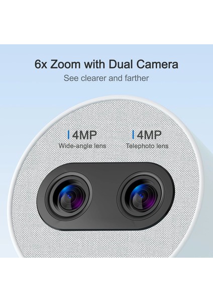 Akıllı Bebek Monitörü 2×4mp Kamera, 6x Yakınlaştırma - Ek Kamera fiyatları