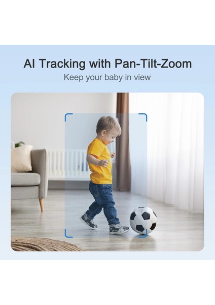 Akıllı Bebek Monitörü 2×4mp Kamera, 6x Yakınlaştırma - Ek Kamera fırsatları