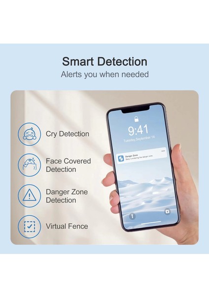 Akıllı Bebek Monitörü 2×4mp Kamera, 6x Yakınlaştırma - Ek Kamera indirimleri