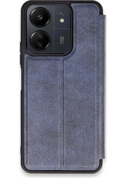 Xiaomi Redmi 13C Kılıf Flip Cover - Lacivert
