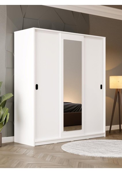 Kuzeylife Serena Aynalı Kayar Kapak Gardırop