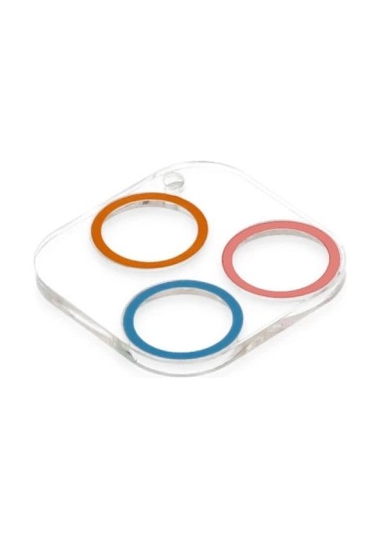 Iphone 12 Pro Renkli Kamera Lens Koruma Cam - Pembe-Mavi modelleri