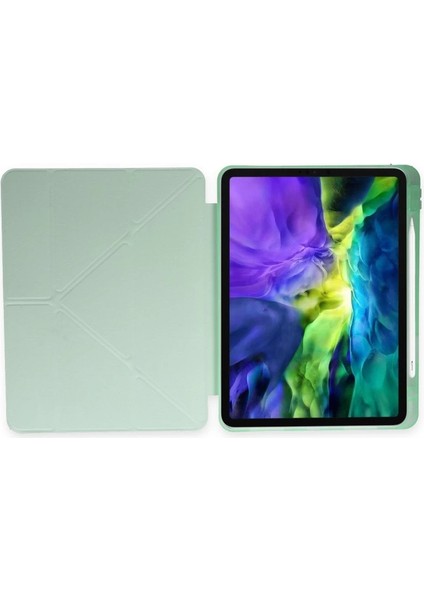 Ipad Air 4 10.9 Kılıf Kalemlikli Mars Tablet Kılıfı - Açık Yeşil fırsatları