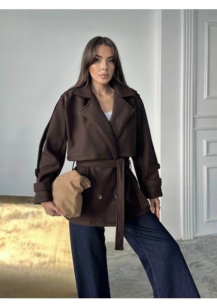 Kahve Modern Kesim Bordo Kaşe Kaban fiyatları