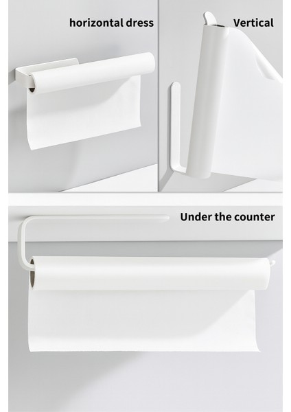 Beyaz Lüks Tasarım Lamalı Solo Havluluk, Peçetelik | Güçlü Yapışkan Özelliği ile Düşmeyen Havluluk fiyatları