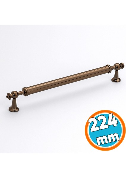 Metal Kulp Mobilya Çekmece Mutfak Dolabı Dolap Kulpları Kulpu Kulpları Düz Model 224 mm Bronz