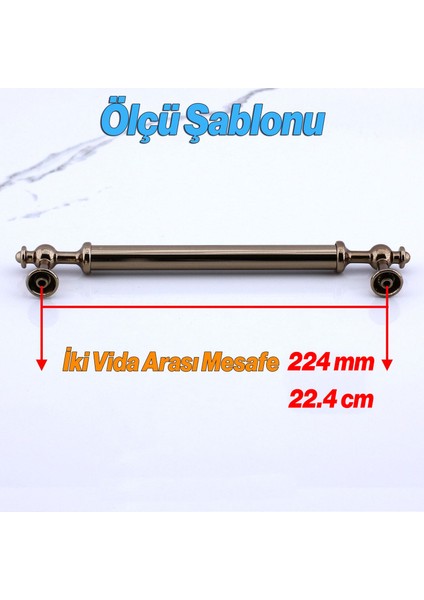Metal Kulp Mobilya Çekmece Mutfak Dolabı Dolap Kulpları Kulpu Kulpları Düz Model 224 mm Bronz modelleri