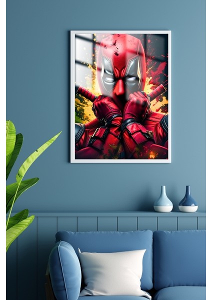 Deadpool Çerçeveli Metal Poster Tablo fiyatları