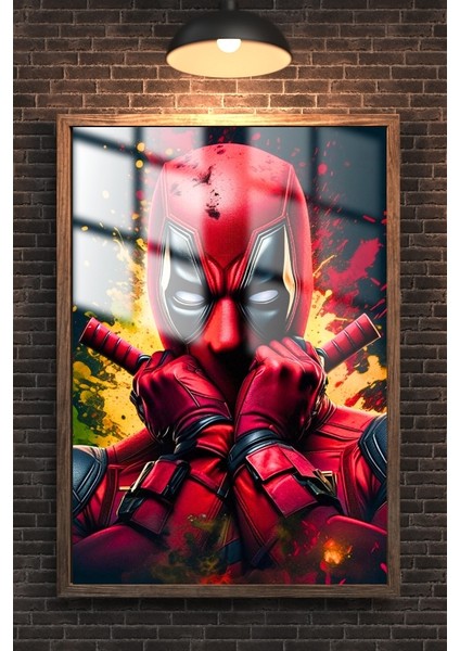 Deadpool Çerçeveli Metal Poster Tablo modelleri