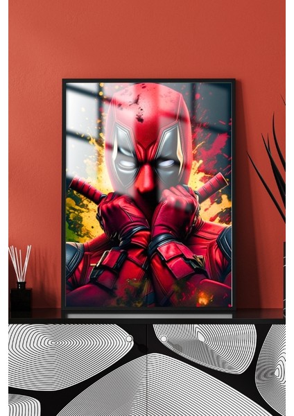 Deadpool Çerçeveli Metal Poster Tablo fırsatları