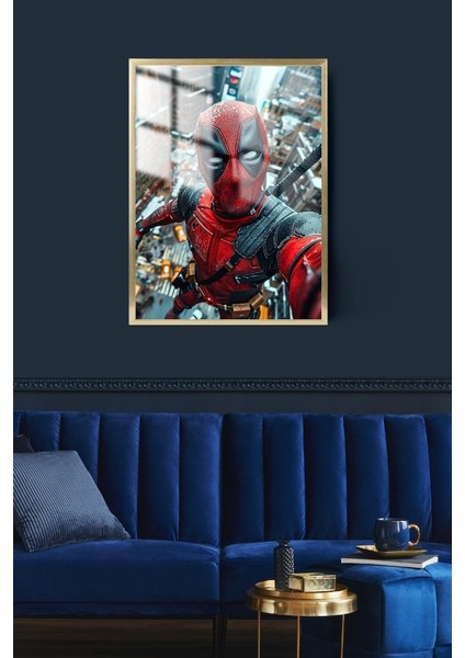 Deadpool 2 Çerçeveli Metal Poster Tablo