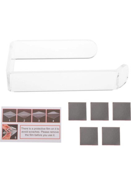 Beyaz Yapışkanlı Lüks Tasarım Lamalı Tuvalet Kağıtlığı | Hem Yapışkanlı Hem Montajlı Ürün modelleri