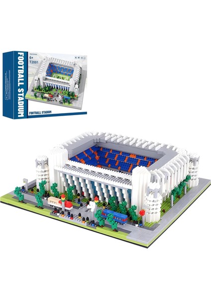 Futbol Stadyumu Yapı Taşları Setleri, Futbol Mimarisi - 3500+ Parça - Beyaz
