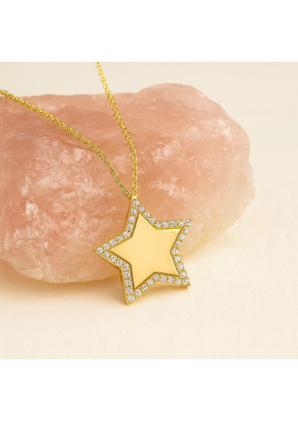 14 Ayar Altın Yıldız Kolye, Özel Tasarım ve Kişiye Özel Altın Takı fiyatları