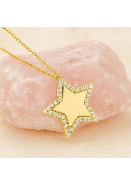 14 Ayar Altın Yıldız Kolye, Özel Tasarım ve Kişiye Özel Altın Takı modelleri