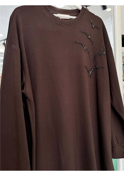 Vatkatex Oysho Taşlı Tunik - Kahverengi - 48 fırsatları