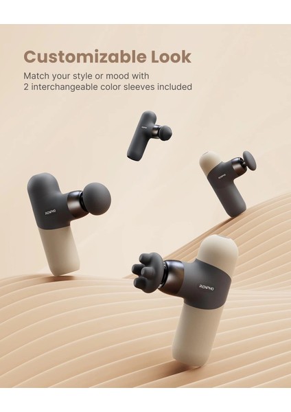 Mini Isıtmalı Termal Masaj Cihazı, Derin Doku Perküsyon - Gri fiyatları