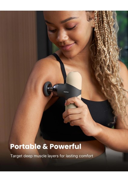 Mini Isıtmalı Termal Masaj Cihazı, Derin Doku Perküsyon - Gri modelleri