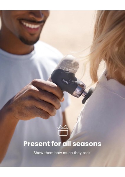 Mini Isıtmalı Termal Masaj Cihazı, Derin Doku Perküsyon - Gri indirimleri