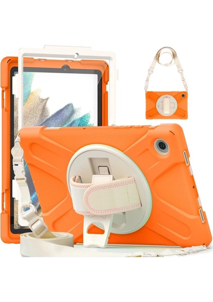 Samsung Galaxy X200 Tab A8 10.5 Kılıf Amazing Tablet Kapak - Turuncu