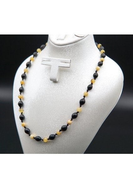 Oltu Taşı ve Kehribar Kadın Kolye SK000146 modelleri