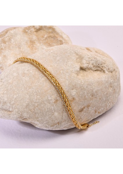 14 Ayar Altın Hasır Zincir Bileklik, Gösterişli ve Özel Gün Kadın Takısı fiyatları