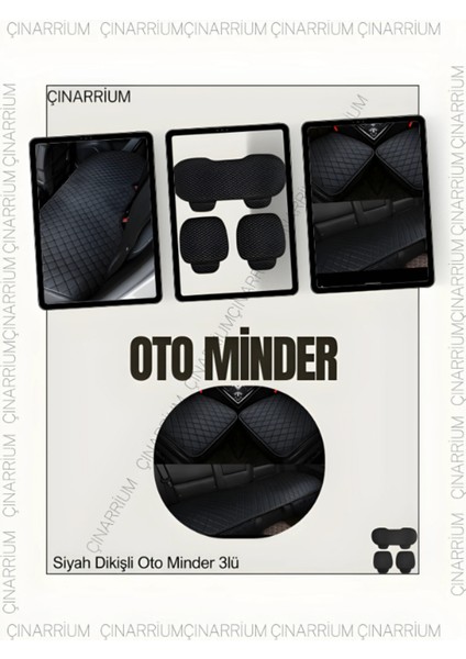 Mercedes S W221 2006-2013 - Long Ön ve Arka Takım Koltuk Minderi Siyah Deri Siyah Dikis indirimleri