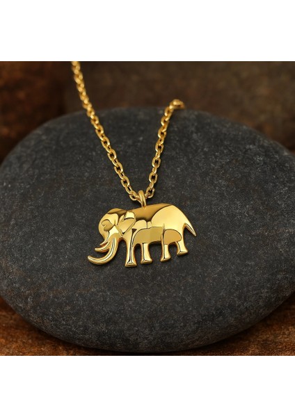 14 Ayar Altın Minik Fil Kolye, Sevimli ve Zarif Hayvan Figürlü Takı fiyatları