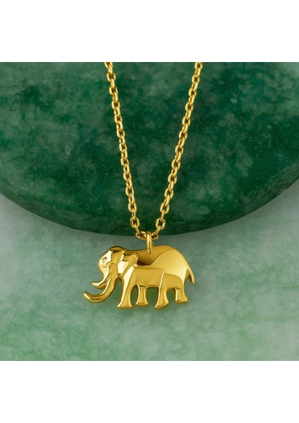 14 Ayar Altın Minik Fil Kolye, Sevimli ve Zarif Hayvan Figürlü Takı modelleri