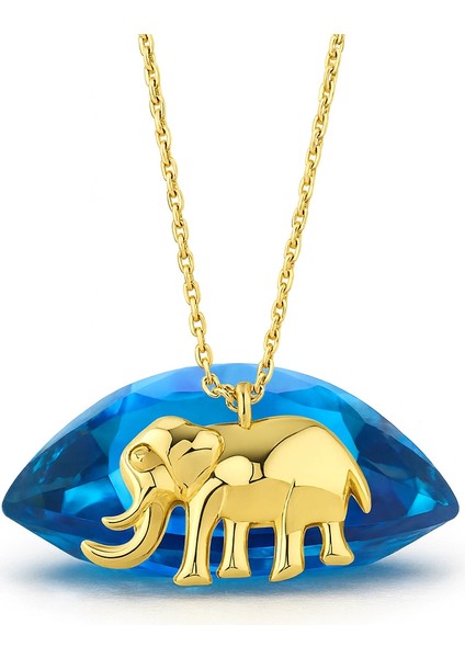 14 Ayar Altın Minik Fil Kolye, Sevimli ve Zarif Hayvan Figürlü Takı fırsatları