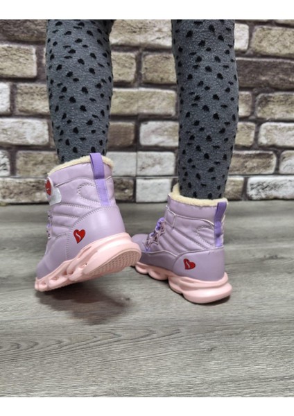 Içi Kürklü Kaydırmaz Kauçuk Taban Su Geçirmez Işıklı Çocuk Botu indirimleri