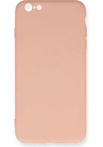 Ieg iPhone 6 Plus Kılıf Nano Içi Kadife Silikon - Pudra