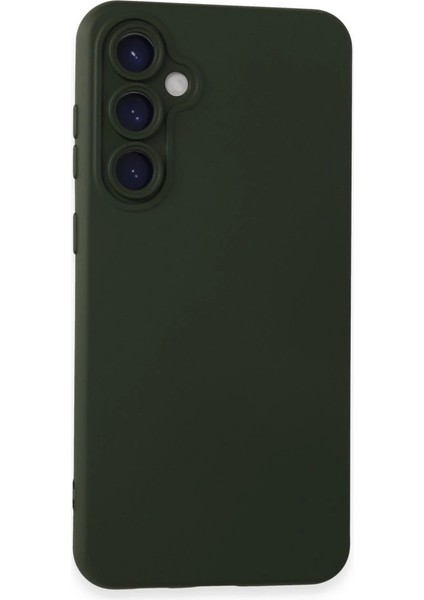 Samsung Galaxy S24 Kılıf Nano Içi Kadife Silikon - Koyu Yeşil