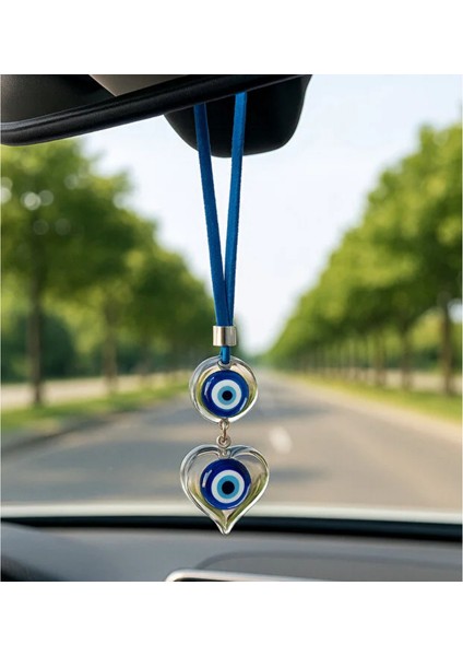 Cam Nazar Boncuklu Araba Dikiz Aynası Süsü