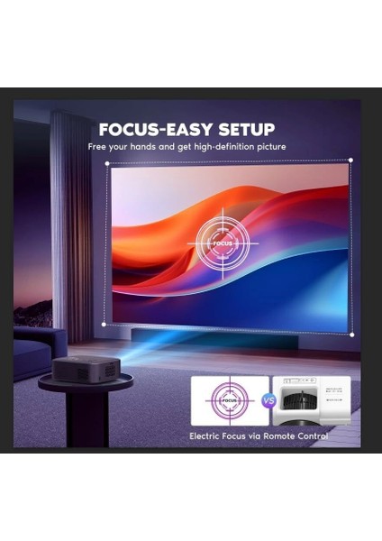 1080P Projektör, 700 Ansı 4K Destekler, Wifi ve Bluetooth fiyatları