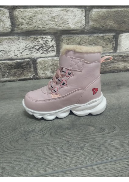 Içi Kürklü Kaydırmaz Kauçuk Taban Su Geçirmez Işıklı Çocuk Botu fiyatları