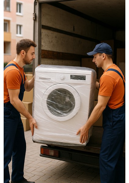 2 Adet 120X160 Çamaşır, Bulaşık Makinesi Ambalaj Depolama Saklama Taşıma Poşeti Koruma Naylonu