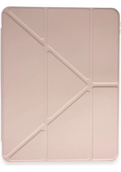 Huawei Honor Pad 9 Kılıf Kalemlikli Mars Tablet Kılıfı - Rose Gold