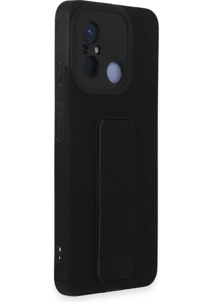 Ieg Xiaomi Redmi 12C Kılıf Mega Standlı Silikon - Siyah fiyatları
