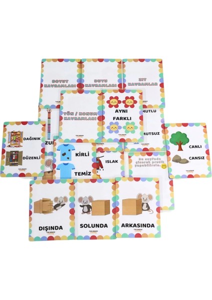 The Grade 2-6 Yaş Yaz-Sil Kavramları Öğreniyorum (80 Kavram) Eğlenceli ve Eğitici Set (12,5 cm x 10,5 cm Ölçü) fiyatları