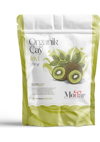 Gerçek Meyve Parçacıklı Organik Kivi Çayı 250 gr modelleri