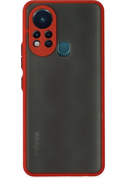 Infinix Hot 11S Kılıf Montreal Silikon Kapak - Kırmızı