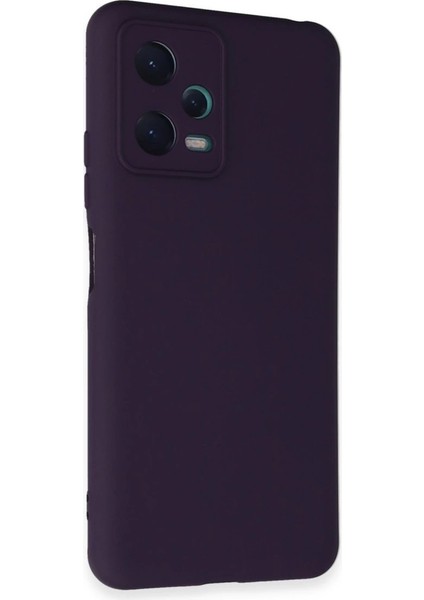 Xiaomi Redmi Note 12 5g Kılıf Nano Içi Kadife Silikon - Mor