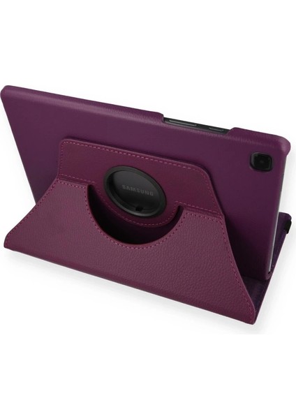 Samsung Galaxy T500 Tab A7 10.4 Kılıf 360 Tablet Deri Kılıf - Mürdüm